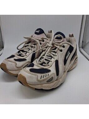 Avia Cantilever Women’s Walking Running Shoes Size 8 White Navy white Sneakers